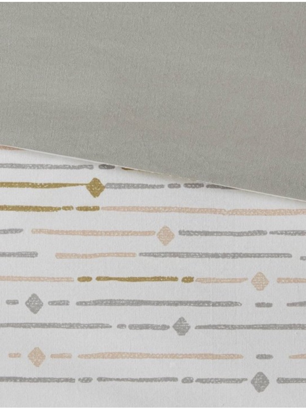 Ink+Ivy Nea Neutral Stripe Fringe King Duvet Cover & shams boho shabby chic - Picture 5 of 10